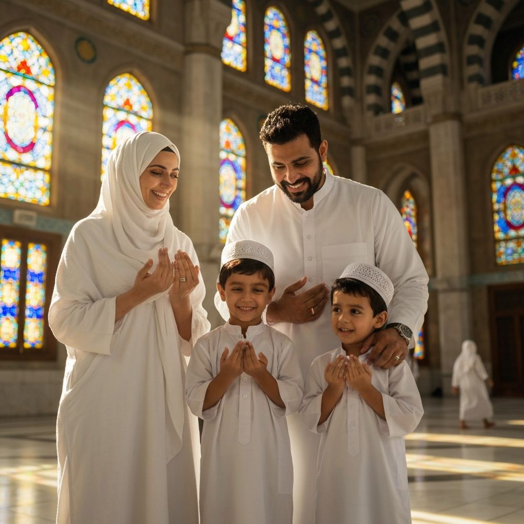 Keluarga melakukan umrah bersama